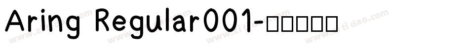 Aring Regular001字体转换